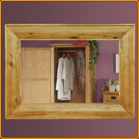 Rustic Oak : Tủ 7 Ngăn Kéo Và Gương 80 x 120cm